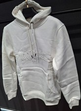 Lacoste White Hoodie Sweatshirt Pullover Kapu...