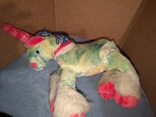 Animal Alley Unicorn Plush Mint Green 18 In Sparkle Stars Collar Toys R Us 2000