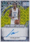 2025-26 BOWMAN BEST U CALEB WILSON BEST OF 2025 AUTO YELLOW LAZER REFRACTOR 2/75