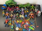 Vintage MOTU & TMNT Action Figures Lot 1982–1990 Parts Weapons Vehicles