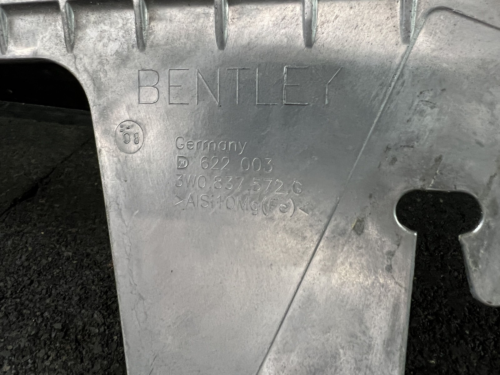 2009 BENTLEY CONTINENTAL GT COUPE FRONT PASSENGER RIGHT SIDE DOOR GLASS WINDOW