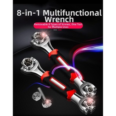 Hundeknochen Schraubenschl��ssel Set 52 in 1 Magnetkopf 360 Grad Rotation High C