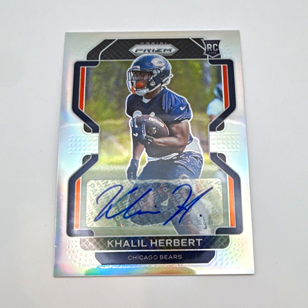 Panini Prizm 2021 Khalil Herbert Bears RC Auto #425 Silver Prizm Autographs