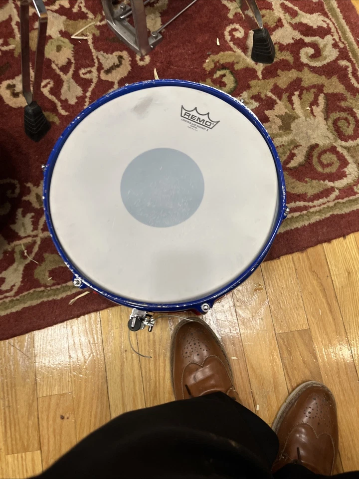 Tambor Tom Rack Premier Vintage 14" x 10" - Envoltura Plateada Policromática Foto 2 de 3