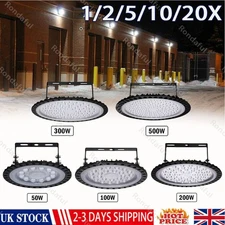 LED UFO High Bay Light White 200/300/500 Watt Factory Warehouse Shop Commercial