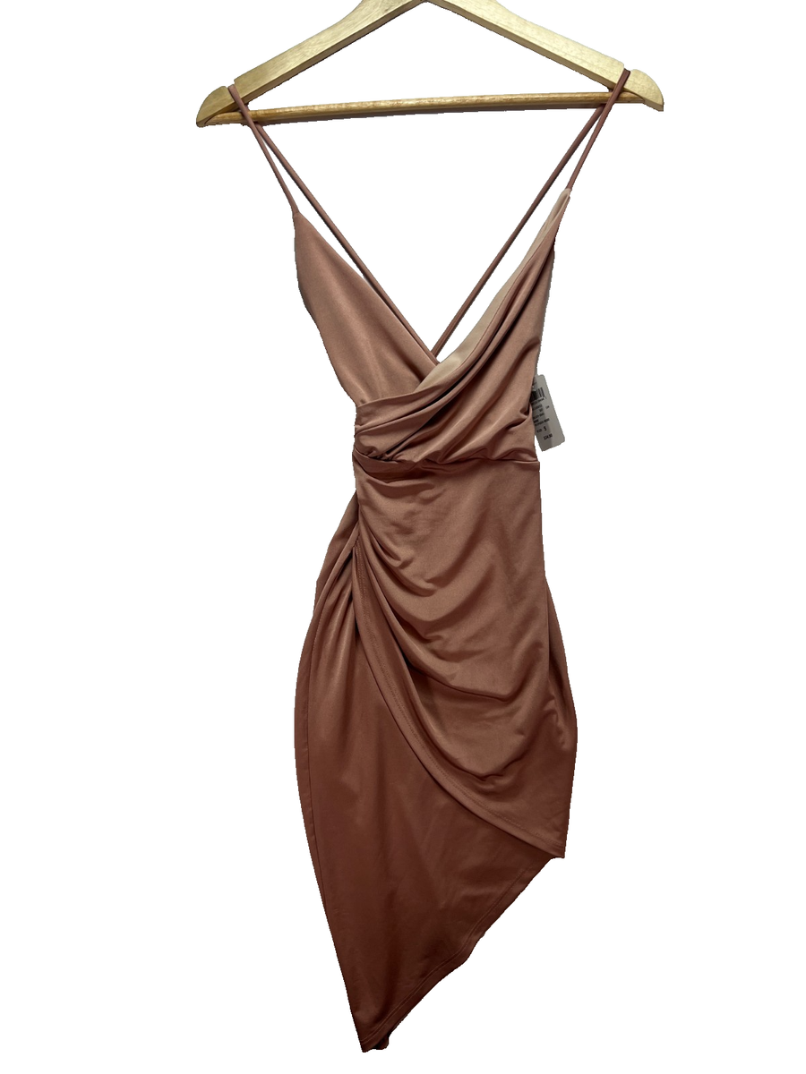 satin dress windsor Melinda Satin Lace-Up Formal Dress