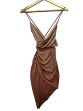 Pink Satin Party Cocktail Dress Windsor SZ Small