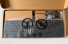 HP Wired Keyboard Mouse Combo USB TPC-C003K TPC-C002M Black US Layout New
