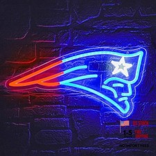 Blue-Patriot Football Neon Sign for Wall Decor - Wall Decor - Blue Neon Light