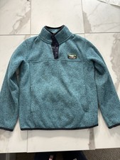 LL Bean Boys Size 8 Fleece Pullover Jacket