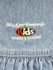 RARE Ouray Ford Motor Company Kids Denim Chambray Dress w/Embroidered Logo 6-12m — photo 3