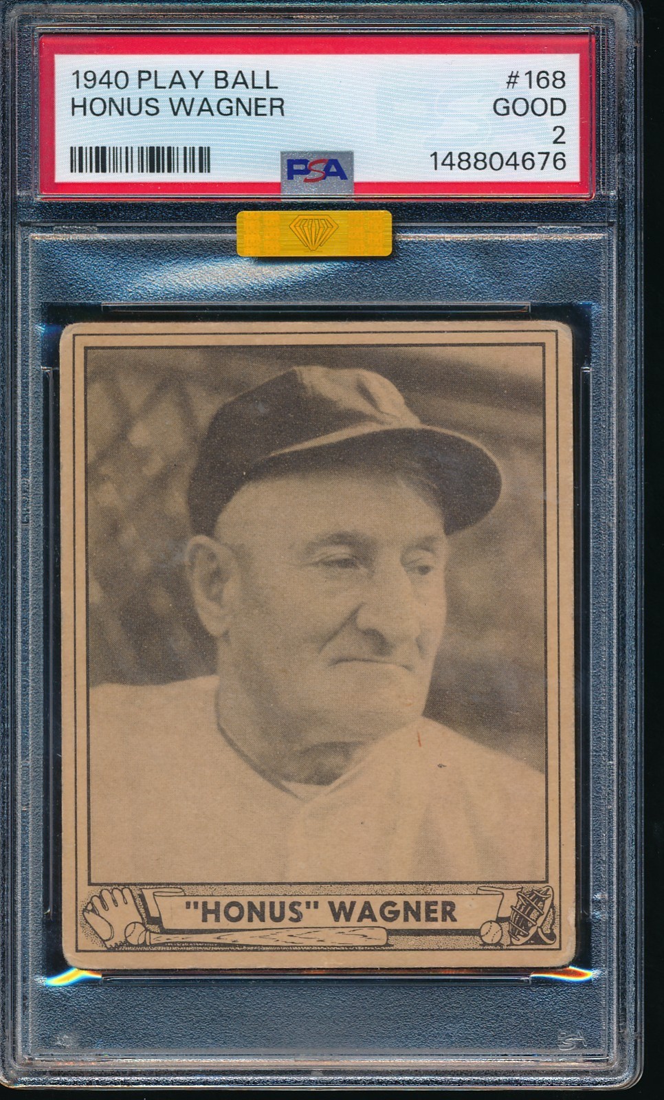 1940 Play Ball 168 Honus Wagner PSA 2 MBA Gold Diamond 148804676 view 1