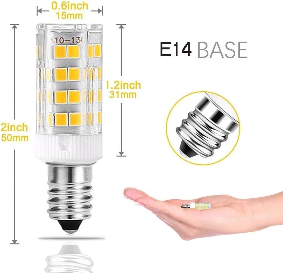 Energy Saving 5W LED Bulbs, Equivalent to 40W Incandescent, E14 Base - 5 Pack - Image 4 of 4