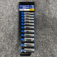 Kobalt 11-piece Metric Deep Socket Set 37 Drive 12-point New Kobalt 11-piece Metric Deep Socket Set 37 Drive 12-point New
