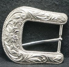 WL11145 AWESOME VINTAGE 1970s  CLASSIC TONGUE TYPE  UNISEX FASHION BELT BUCKLE