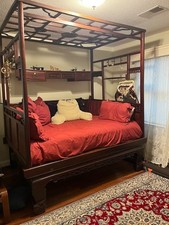 Vintage Chinese Wedding Canopy Bed &ndash; Hand Carved Wood &ndash;$2,500 OBO