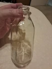 Vintage 1-Pint Glass Milk Bottle - 1930s-1940s, Pristine Condition No Chips