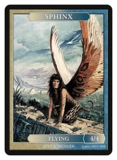 Sphinx 4/4 Flying Token by Magic Artist Jeff A. Menges MTG Magic Givememana