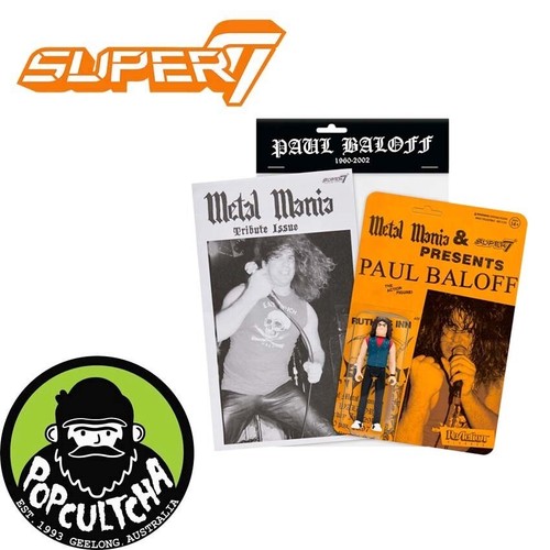 Figurine Exodus Paul Baloff ReAction - 3,75 Pouces - Premium - Neuve