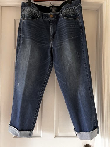 Democracy Ab Solution Jeans Blue Tummy Control Ankle 16