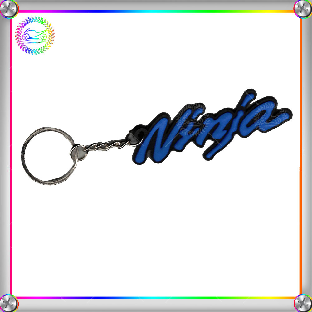 For KAWASAKI Ninja 250R 300R 650R ZX6R Keychain 3D Soft