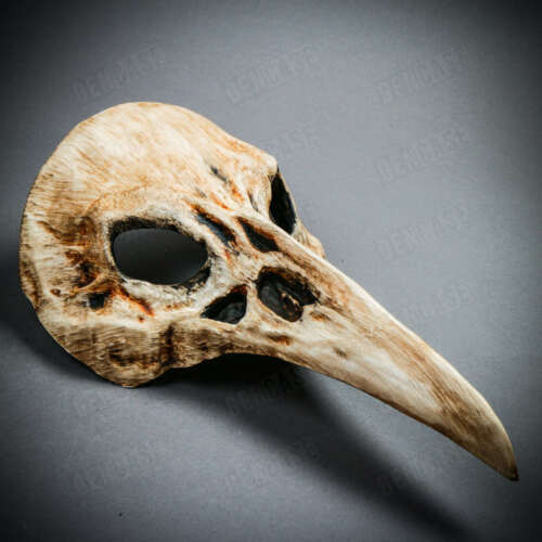 Rabe Knochen Schädel lange Nase Vogel Nase Halloween Maskerade Party Vollgesichtsmaske - Bild 3 von 9
