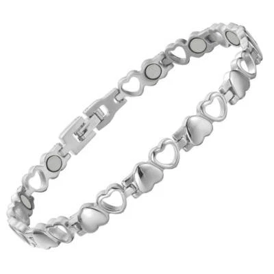 GAUSSTHERAPY Cupid Love Silver Magnetic Bracelet For Women - Arthritis Pain Relief