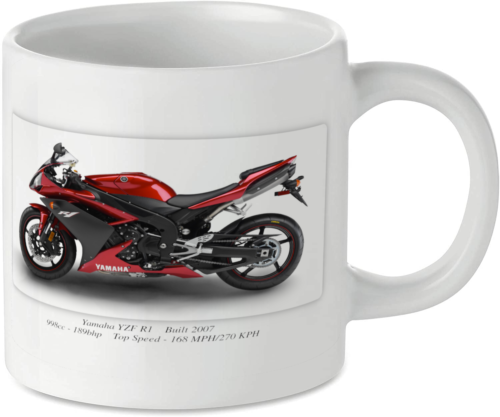 Yamaha YZF R1 Motorcycle Motorbike Tea Coffee Mug Biker Gift Printed UK - 第 1/1 張圖片