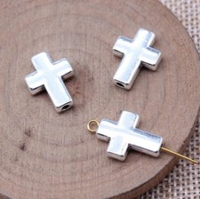 12x16mm Tibetan Silver Pendant Cross Alloy Charm 30pcs/lot