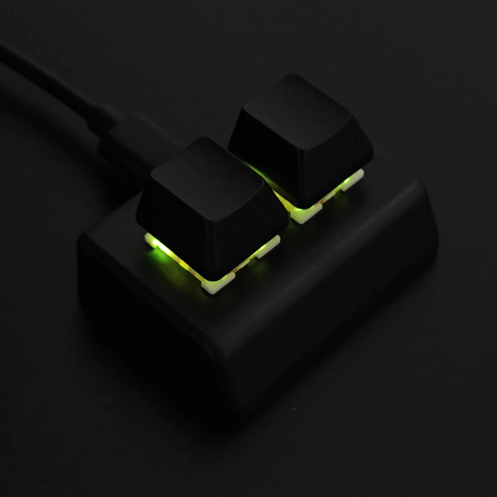 Custom 2-Key Mechanical Keypad for Copy-Paste Shortcuts and One-Key Combinations