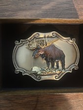 moose belt buckle