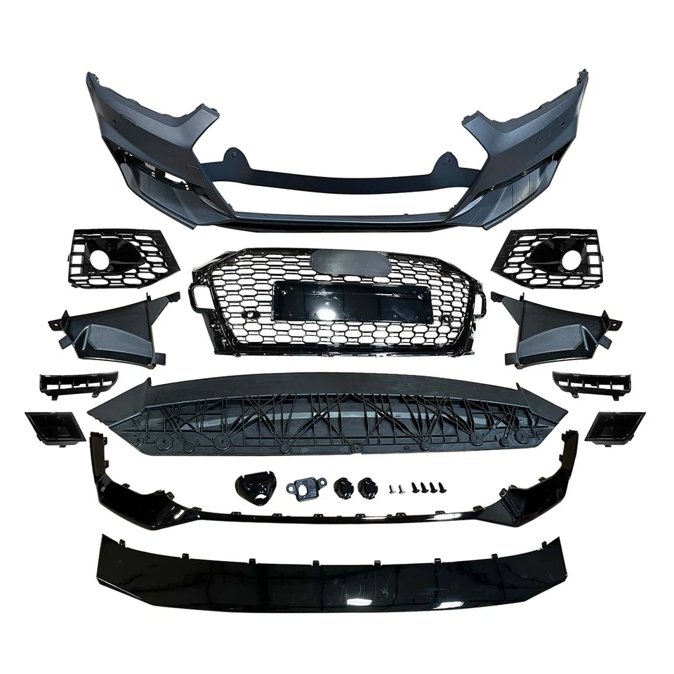 Kit de parachoques delantero estilo RS5 con rejilla para modelos Audi A5/S5 B9 2018 2019 Foto 2 de 4