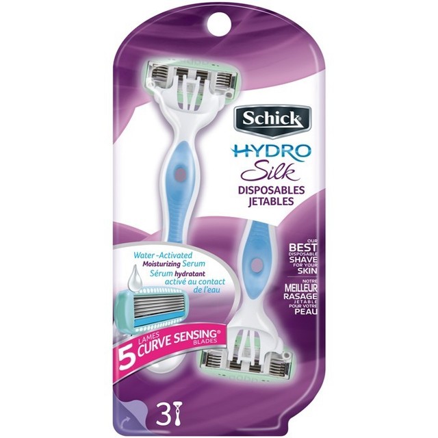 Schick Hydro Silk Disposable Jetable Razors for Women 3 Count eBay