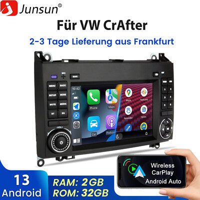 Carplay Für VW Crafter 7''Android 13 Autoradio GPS Navi WIFI BT DAB+ SWC FM 2+32G