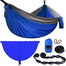 Double Person Hammock with Tree Straps and Bug Net for Outdoor Camping Hammock
