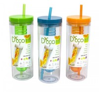 Fruit Infuser Water Bottle With Straw 20 Oz Bpa Free (set Of 3 Orange, Blue, on sale Fruit Infuser Water Bottle With Straw 20 Oz Bpa Free (set Of 3 Orange, Blue, on sale