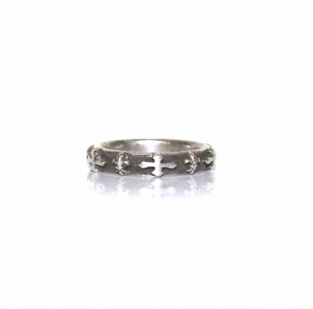 Patrick Cox Ring Pinky Cross Lily Coat Of Arms 925 Silver Stamped
