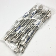 QTY OF 10 PROFLOW PFX146472 3/8" COMPRESSION STAINLESS STEEL TOILET CONNECTOR