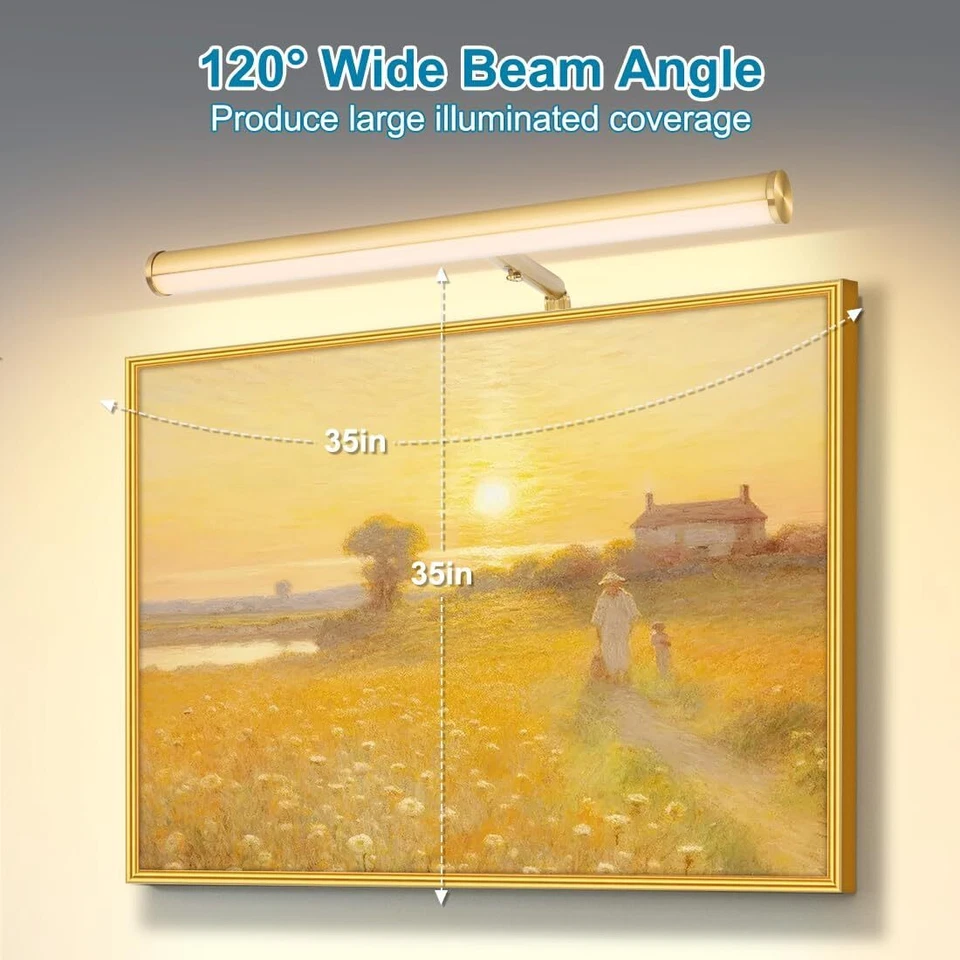 LED Picture Lights for Paintings Plug In, Adjustable Art Light Gallery Wall. - Image 3 of 4