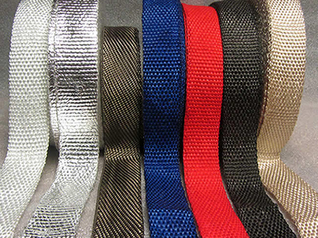 Exhaust Induction Heat Wrap BLACK WHITE TITANIUM BLUE BEIGE CHROME + TIES
