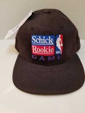 Rare New Era Schick Rookie Game Cap Hat Vintage Low Profile Black Made in USA