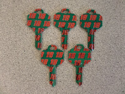 ILCO BOBBY LABONTE #18 LOGO NASCAR SCHLAGE SC1 KEY BLANKS BAG OF 5