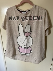 Miffy siesta Reina Rosa camiseta Primark 18-20 Pijama Top | eBay