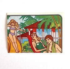 Vintage 1983 Mattel BARBIE ALBUM STICKER Figurine Panini Topps NEW OLD STOCK 61