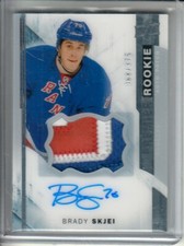  2015-16 Upper Deck Premier #107 Brady Skjei RC AUTO PATCH /375 - RANGERS CANES