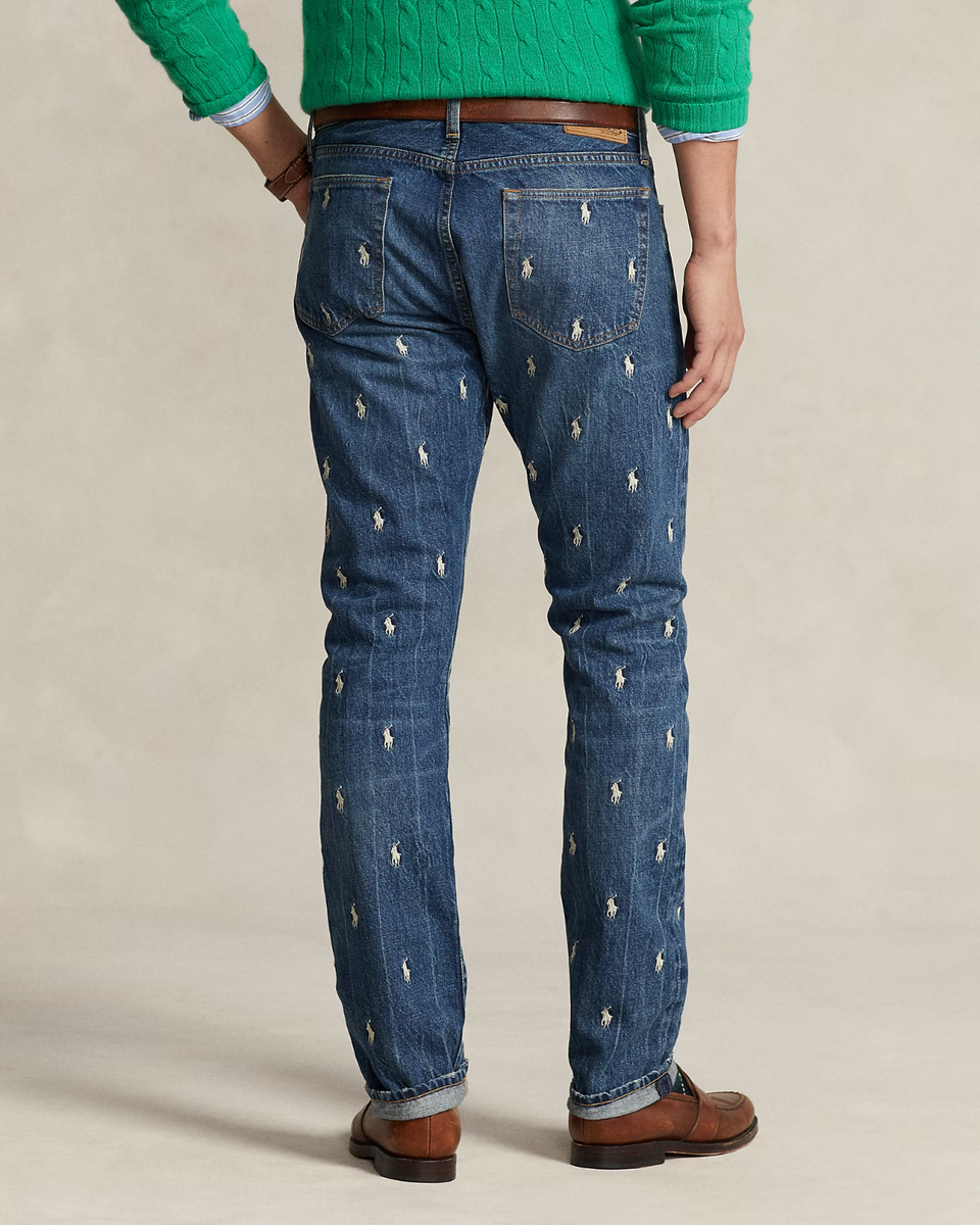 Polo Ralph Lauren Men's Big & Tall Varick Slim Straight All Over