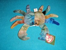 TY BEANIE BABY "CLAUDE" THE CRAB WITH TAGS 1996
