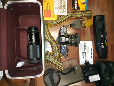 Canon A-1 Camera Bundle w/3 Lenses, Flash, Winder & Bag | eBay