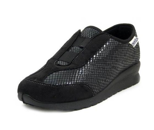 Scarpe Donna Invernali Sneakers Comfort 35 in Tessuto Nero Pianta Larga  EMANUELA | eBay