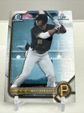 2022 Bowman Matt Fraizer Chrome Mojo Refractor #BCP-91 Pirates
